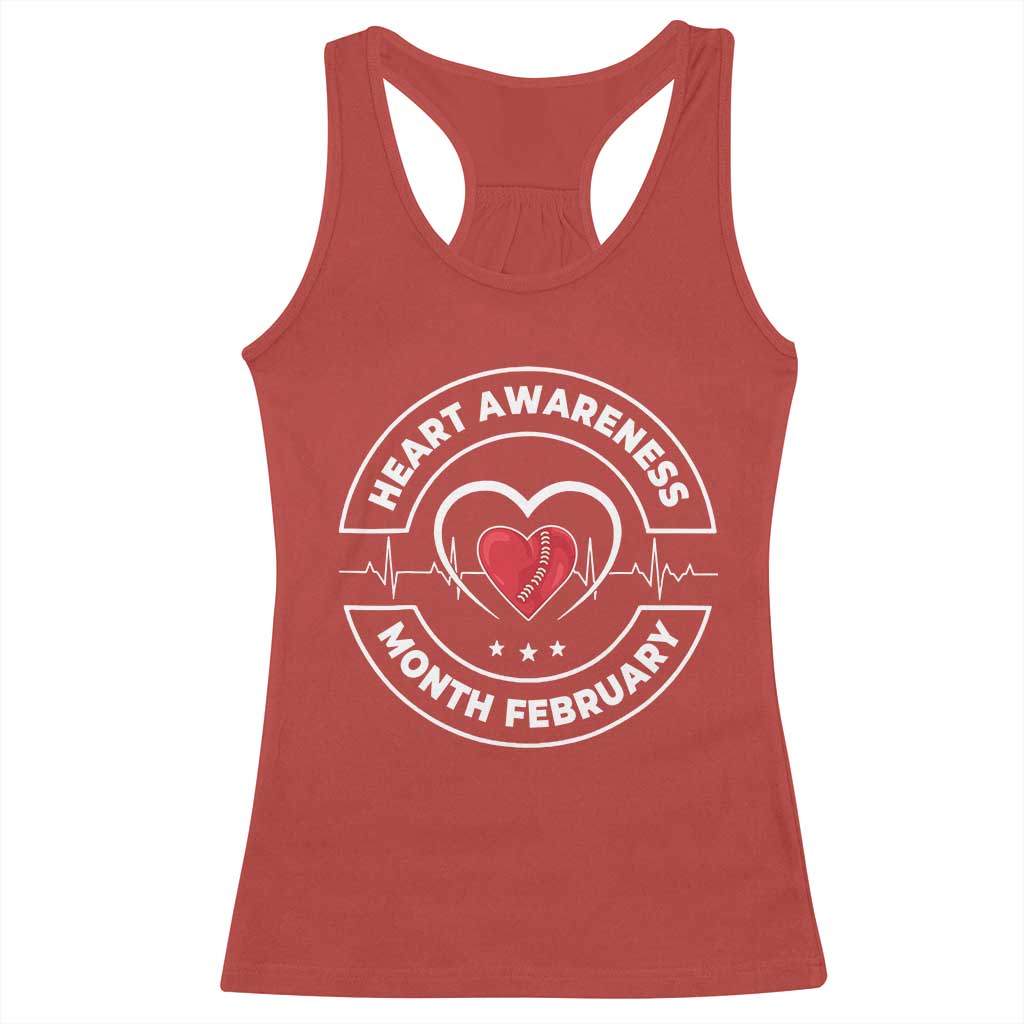 CHD Heart Disease Awareness Racerback Tank Top American Heart Health Month February