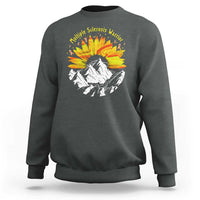 MS Warrior Sweatshirt Orange Ribbon Sunflower Multiple Sclerosis Awareness