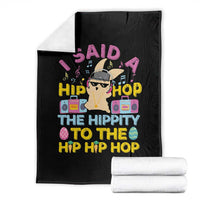 Funny Hip Hop Hippity Easter Bunny Throw Blanket - Wonder Print Shop