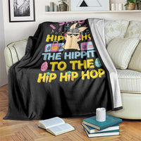 Funny Hip Hop Hippity Easter Bunny Throw Blanket - Wonder Print Shop