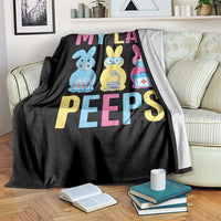Easter Lab Tech Throw Blanket Cute Bunny My Lab Peeps - Wonder Print Shop