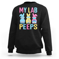 Easter Lab Tech Sweatshirt Cute Bunny My Lab Peeps - Wonder Print Shop