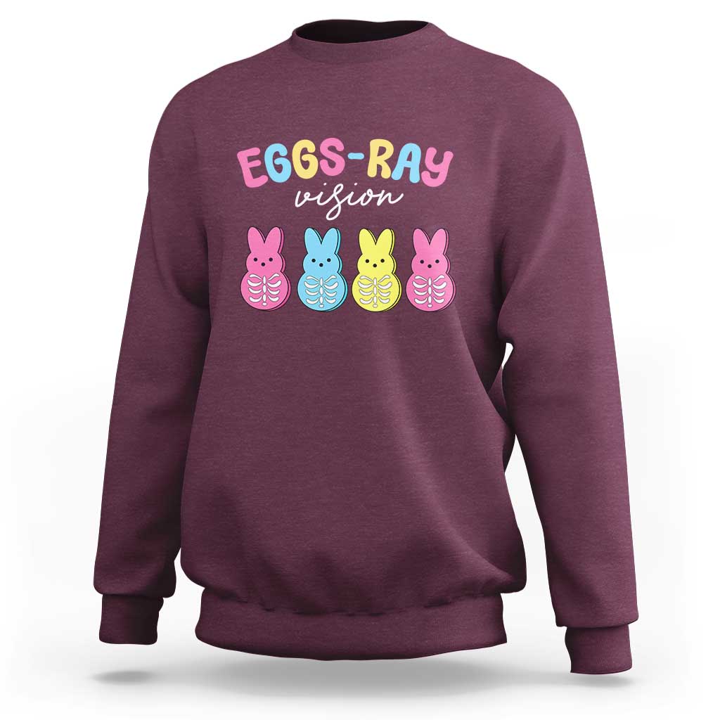 Radiology Easter Sweatshirt Eggs Ray Vision Xray Tech - Wonder Print Shop