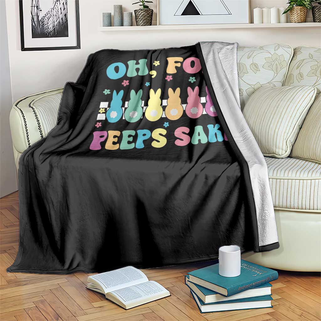 Oh For Peeps Sake Easter Bunny Throw Blanket - Wonder Print Shop