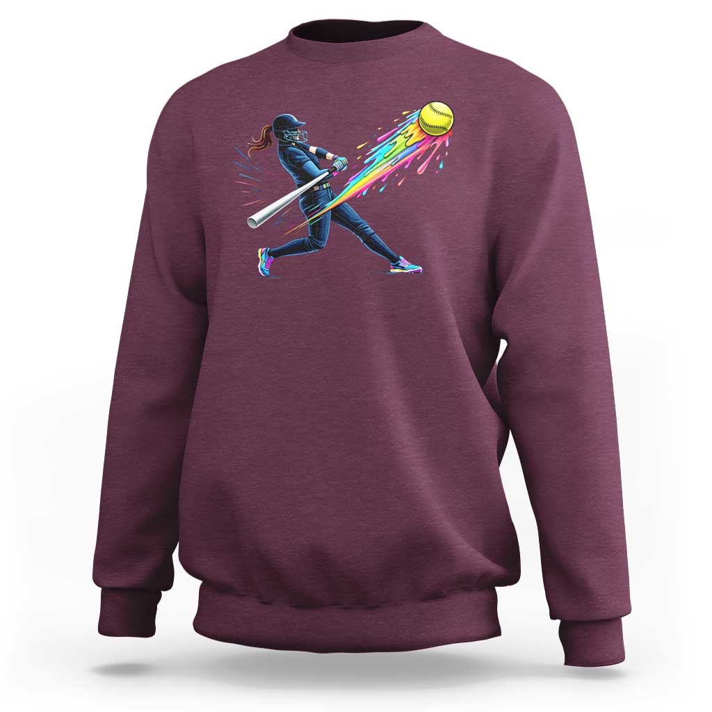 Softball Player Drip Sweatshirt