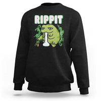Rippit Frog Meme Sweatshirt Funny Stoner Bong Rip - Wonder Print Shop