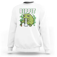 Rippit Frog Meme Sweatshirt Funny Stoner Bong Rip - Wonder Print Shop