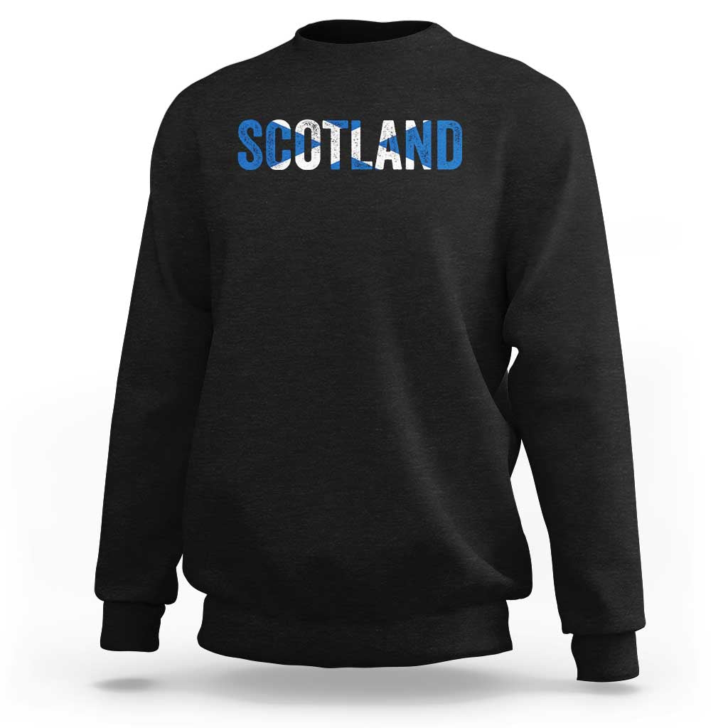 Vintage Scotland Sweatshirt Scottish Flag Retro Pride