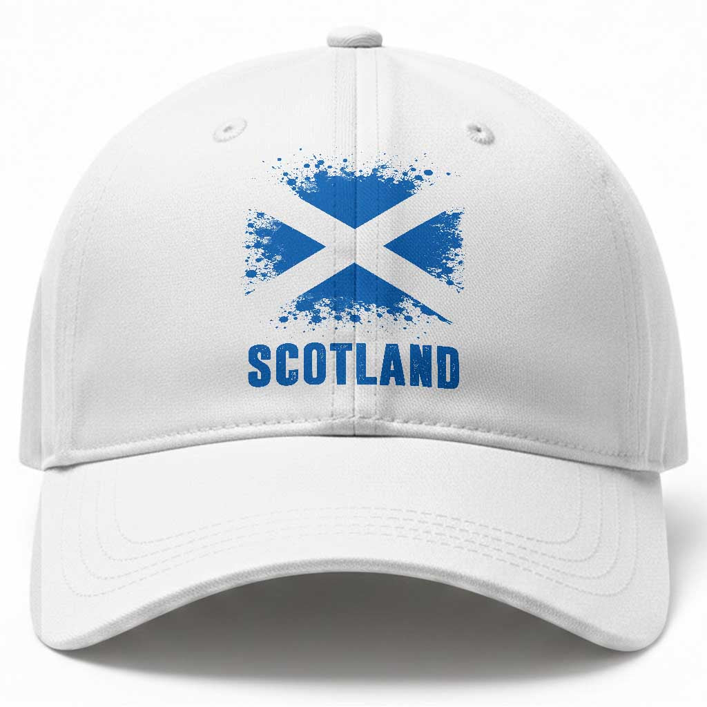 Scotland Baseball Cap Retro Vintage Watercolors Sport Scottish Flag SCOT