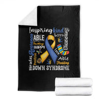 Down Syndrome Awareness Throw Blanket Rock Your Socks Different Not Less