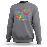 Autism Awareness Acceptance Sweatshirt Infinity Symbol Neurodiversity