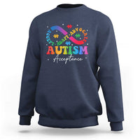 Autism Awareness Acceptance Sweatshirt Infinity Symbol Neurodiversity
