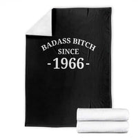 Funny 60th Birthday Throw Blanket Badass Bih Since 1966