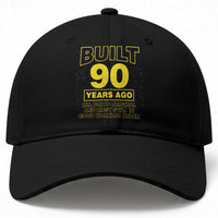 Funny 90th Birthday Baseball Cap Galaxy Built 90 Years Ago Parts Original