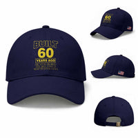 Funny 60th Birthday Baseball Cap Galaxy Built 60 Years Ago Parts Original