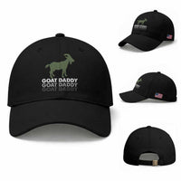 Funny Dad Baseball Cap Funny Goat Daddy Fathers Day Presents For Goat Lovers