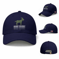 Funny Dad Baseball Cap Funny Goat Daddy Fathers Day Presents For Goat Lovers