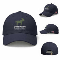 Funny Dad Baseball Cap Funny Goat Daddy Fathers Day Presents For Goat Lovers