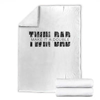 Retro Twin Dad Throw Blanket Subtle Make It A Double Fathers Day