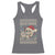 Funny Ugly Christmas Racerback Tank Top Dead Inside But Jolly AF Festive Sarcastic Snarky Skeleton Skull