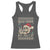 Funny Ugly Christmas Racerback Tank Top Dead Inside But Jolly AF Festive Sarcastic Snarky Skeleton Skull