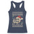 Funny Ugly Christmas Racerback Tank Top Dead Inside But Jolly AF Festive Sarcastic Snarky Skeleton Skull