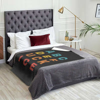 Fck Ice Throw Blanket Retro Protest Chinga La Migra Subtle FDT