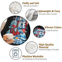 Abolish Ice Throw Blanket Subtle FDT Penguin Slush Drink Funny Summer Chill Mode