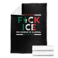 Fck Ice Throw Blanket Mexico Flag Mexican Immigrant Anti Immigration Enforcement