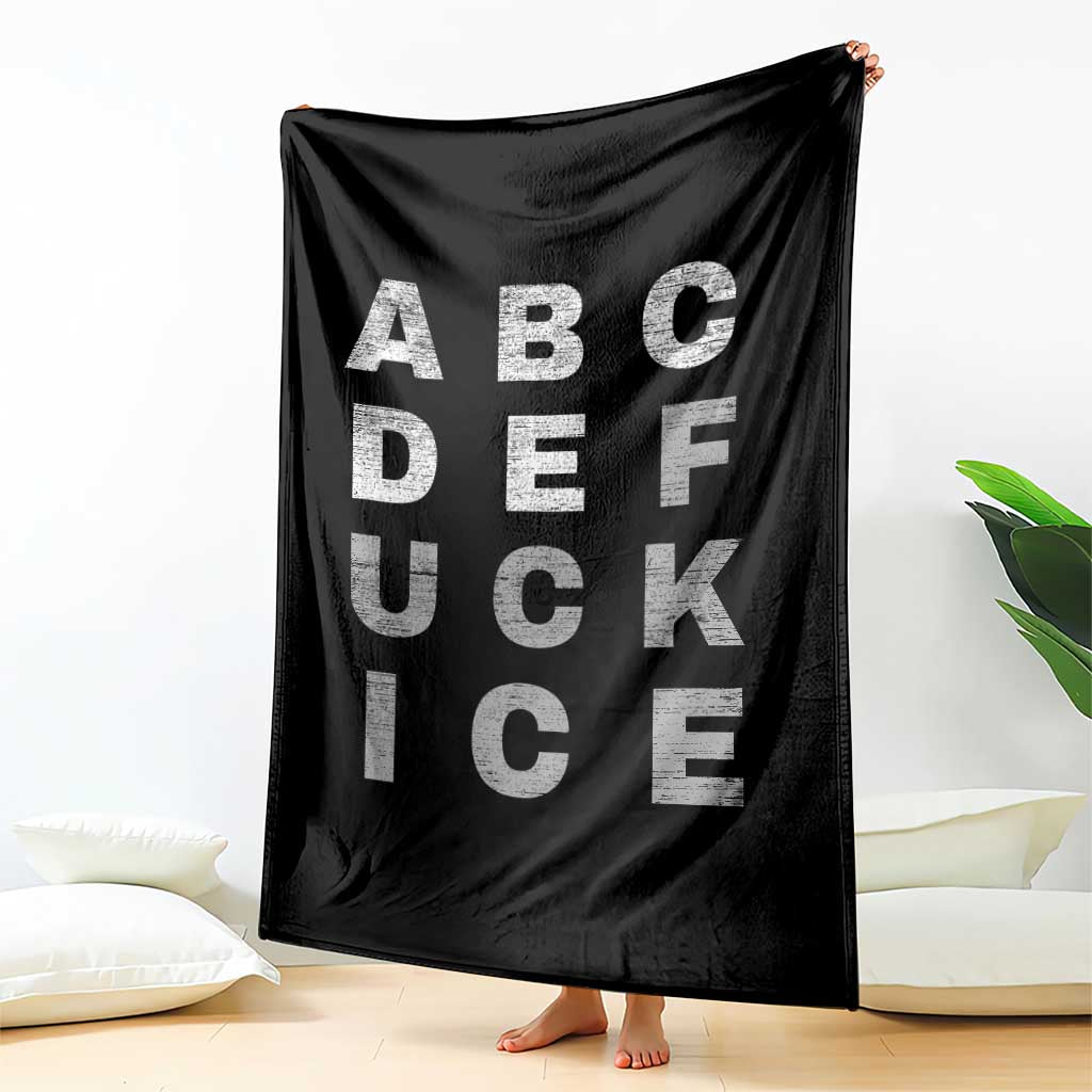 Fck Ice Throw Blanket Chinga La Migra Subtle FDT