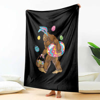 Bigfoot Easter Throw Blanket Funny Sasquatch Eggs Hunting - Wonder Print Shop