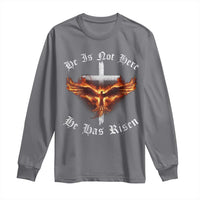 Easter Jesus Has Risen Long Sleeve Shirt Christian Religious Phoenix Resurrection Cross - Wonder Print Shop
