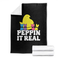 Easter Bunny Throw Blanket Peepin It Real Rabbit Candy Easter - Wonder Print Shop