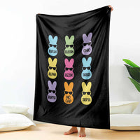 Easter Bruh Throw Blanket Gen Alpha Slang Skibidi Rizz Cute Bunny - Wonder Print Shop
