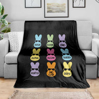 Easter Bruh Throw Blanket Gen Alpha Slang Skibidi Rizz Cute Bunny - Wonder Print Shop