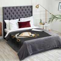 Baseball Pirate Throw Blanket Baseball Heart With Skull