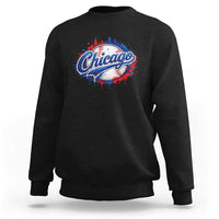 Chicago Pride Dripping Baseball Graphic Sweatshirt