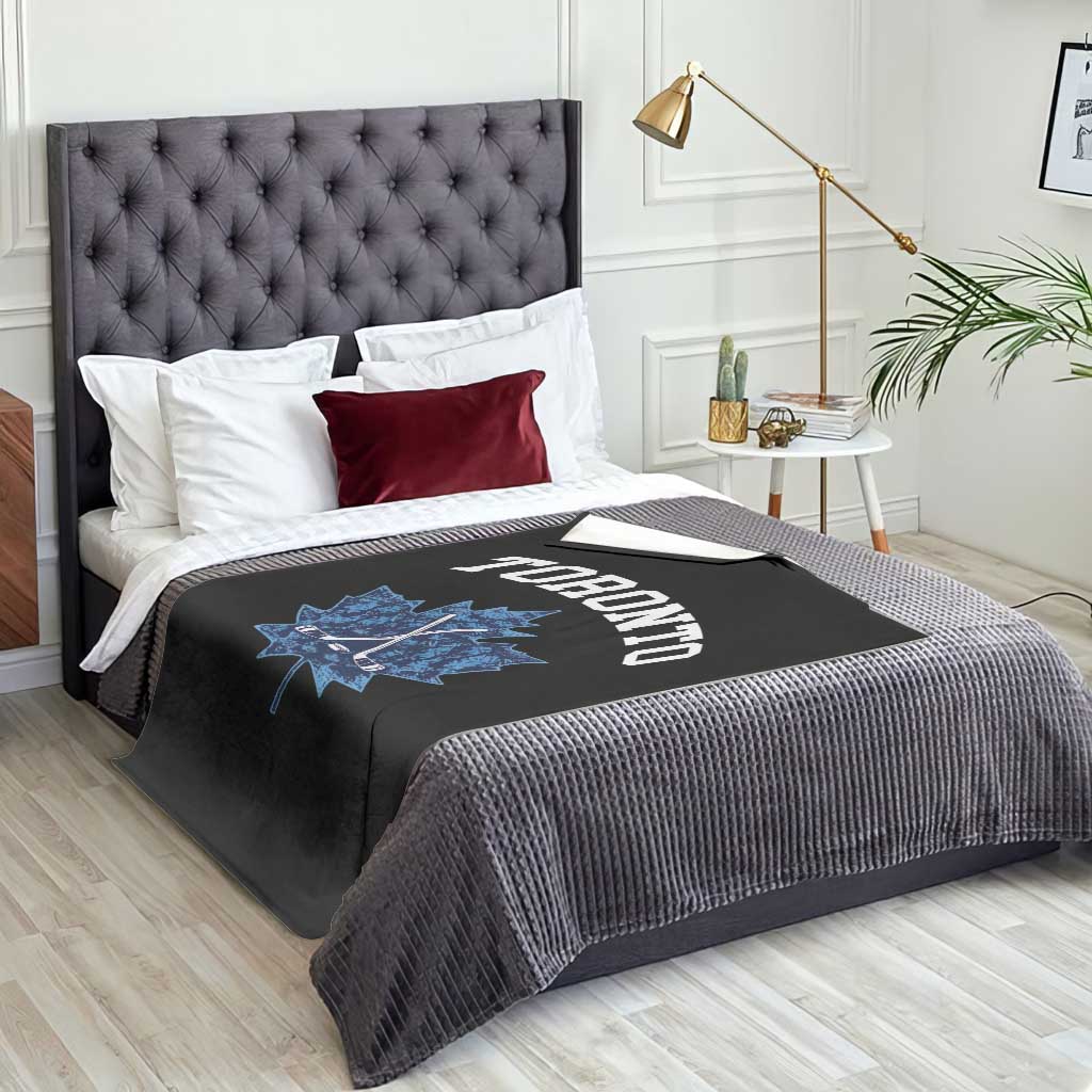 Vintage Canada Hockey Throw Blanket Maple Leafs - Wonder Print Shop