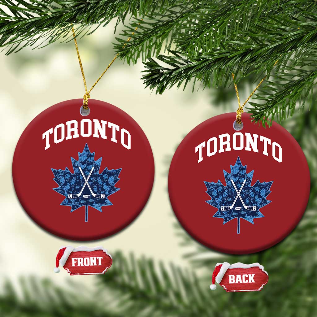 Vintage Canada Hockey Christmas Ornament Maple Leafs - Wonder Print Shop