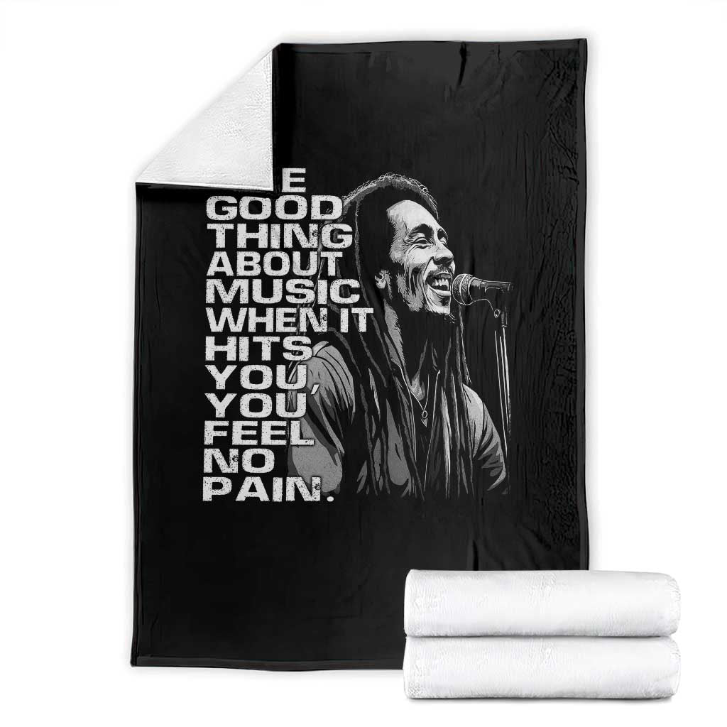 Vintage Marley Throw Blanket Jamaica Jamaican Rasta Reggage Music - Wonder Print Shop