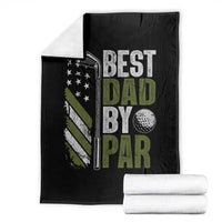 Best Dad By Par Throw Blanket Dad Golf Fathers Day Gift American Flag