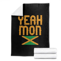 Yeah Mon Jamaican Pride Throw Blanket Jamaican Vacation Jamaica Reggae Roots - Wonder Print Shop