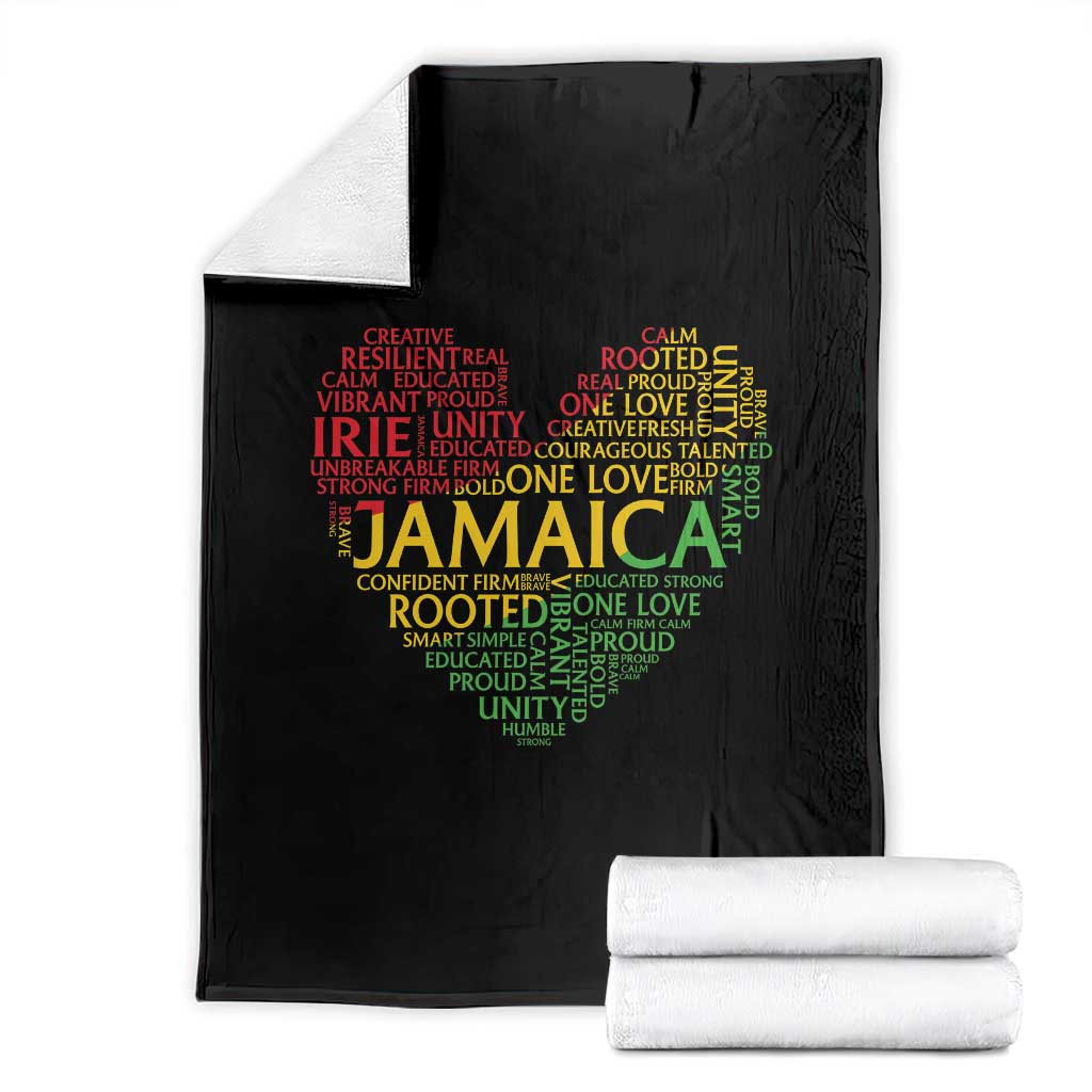 Jamaica Reggae Throw Blanket One Love Rasta Culture - Wonder Print Shop