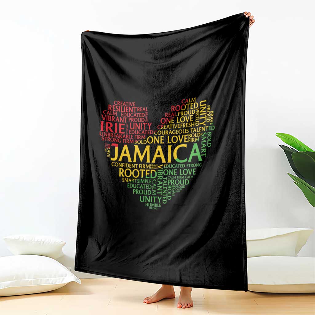 Jamaica Reggae Throw Blanket One Love Rasta Culture - Wonder Print Shop