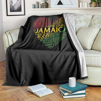 Jamaica Reggae Throw Blanket One Love Rasta Culture - Wonder Print Shop