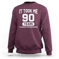 90th Birthday Sweatshirt To Create This Masterpiece 90 Year Old Gift