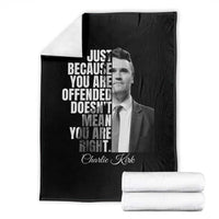 Charlie Kirk Throw Blanket Free Speech Memorial Tribute - Wonder Print Shop