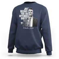 Charlie Kirk Sweatshirt Free Speech Memorial Tribute - Wonder Print Shop