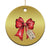 Pregnancy Announcement Christmas Ornament Coquette Bow Xmas Maternity Gift - Wonder Print Shop