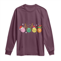 Funny Pickleball Lover Christmas Long Sleeve Shirt